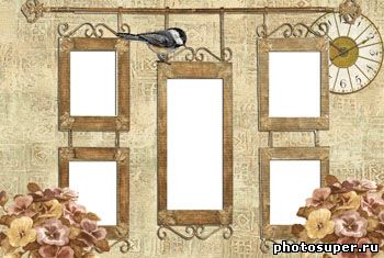 Открытка-ретро коллаж 